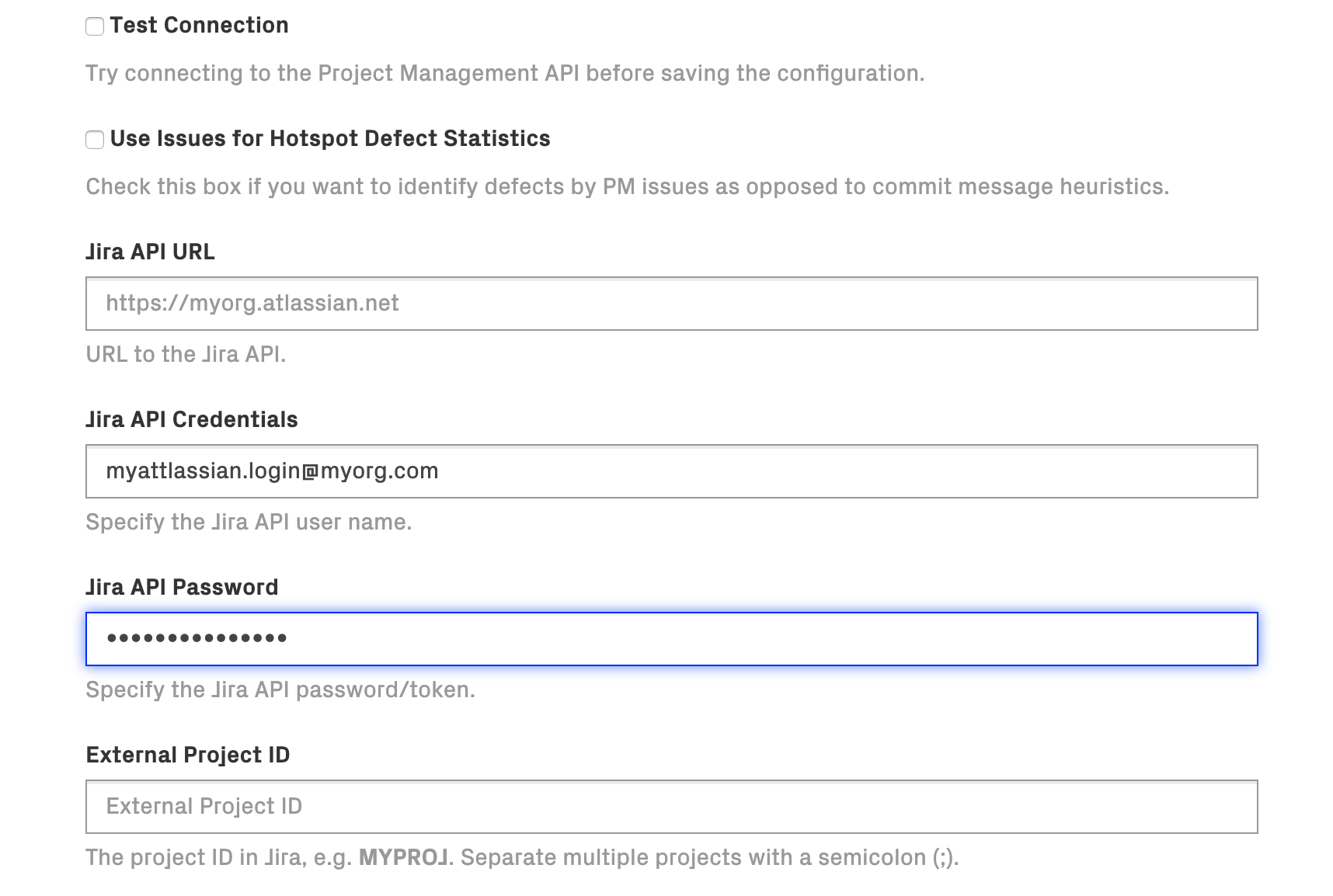 First Jira options