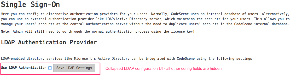 Inactive LDAP authentication