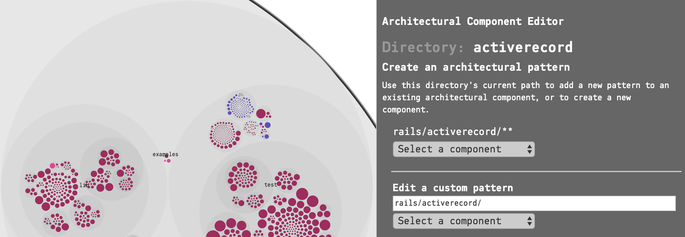 Choose an architectural pattern in the sidebar