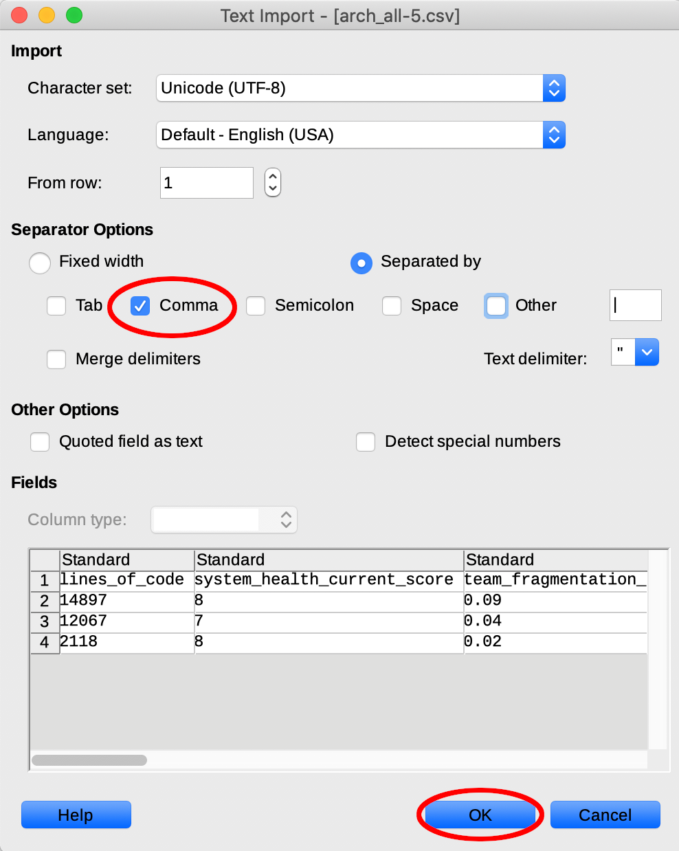 Import report with LibreOffice