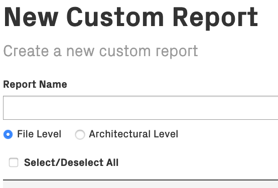 Custom-Reports File Level