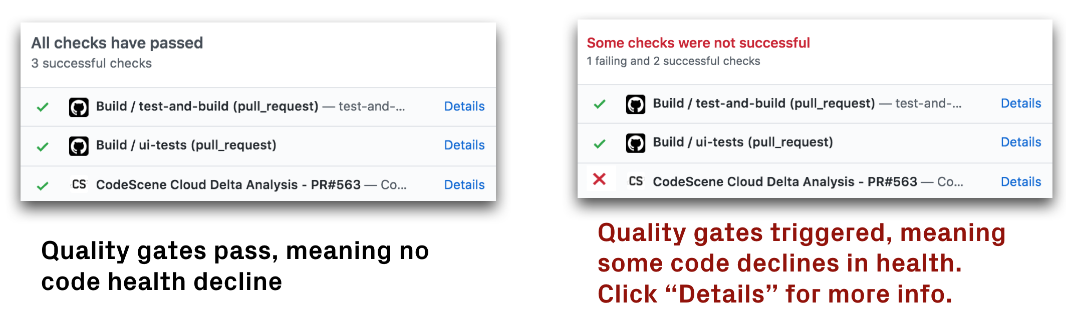 A Delta Analysis gives you early warnings, actionable quality gates, and detects high risk changes