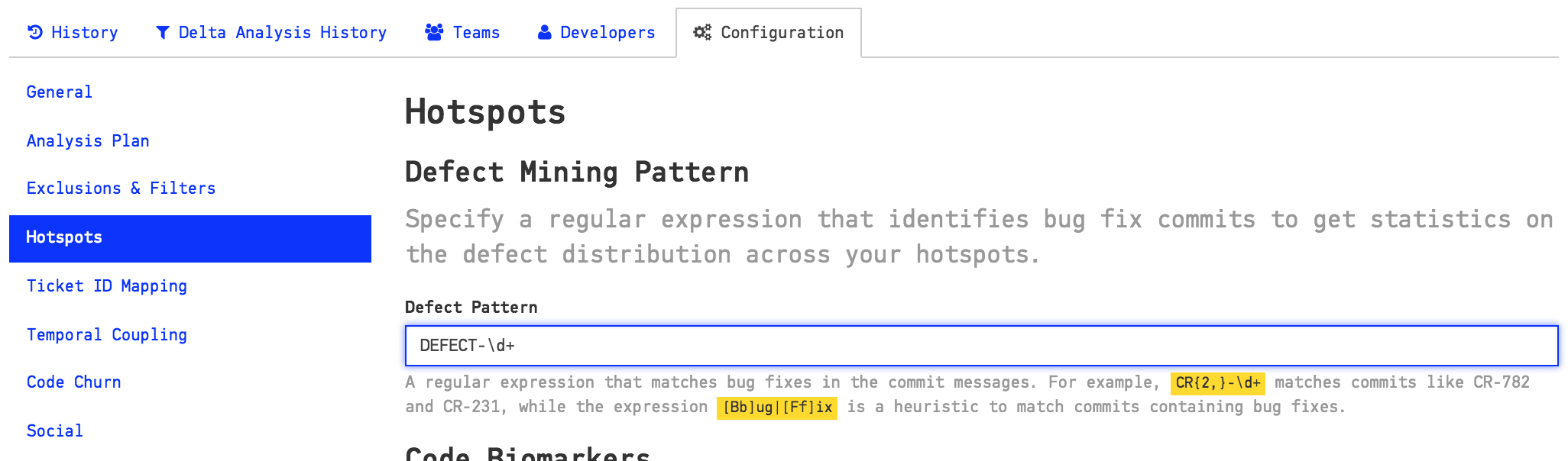 Hotspot defect pattern configuration