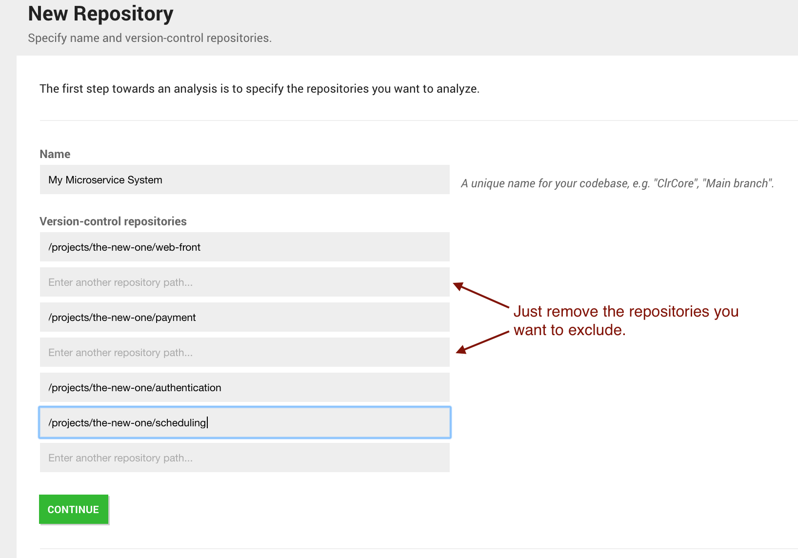 Auto import of multiple repositories