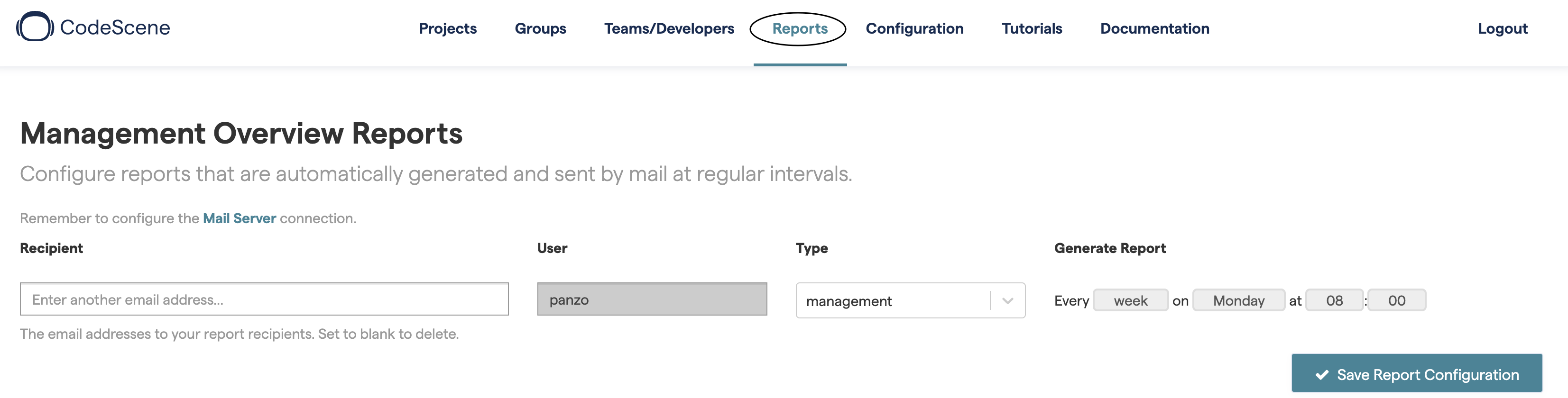 Schedule Management Overview Report