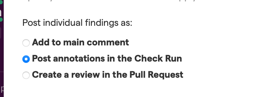 Enable GitHub annotations