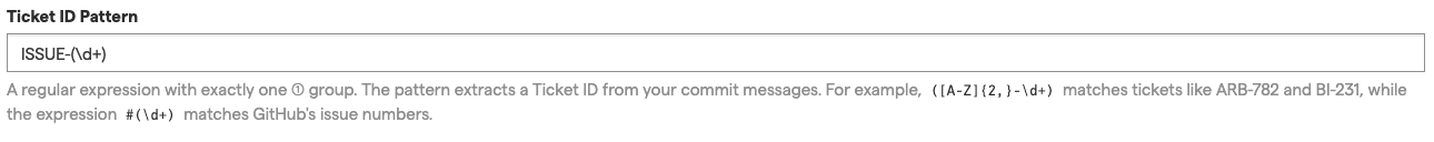 Configure a pattern to extract a Ticket ID.
