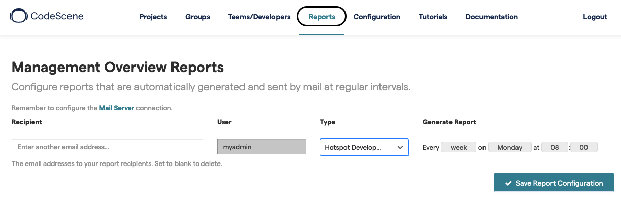 Report Configuration