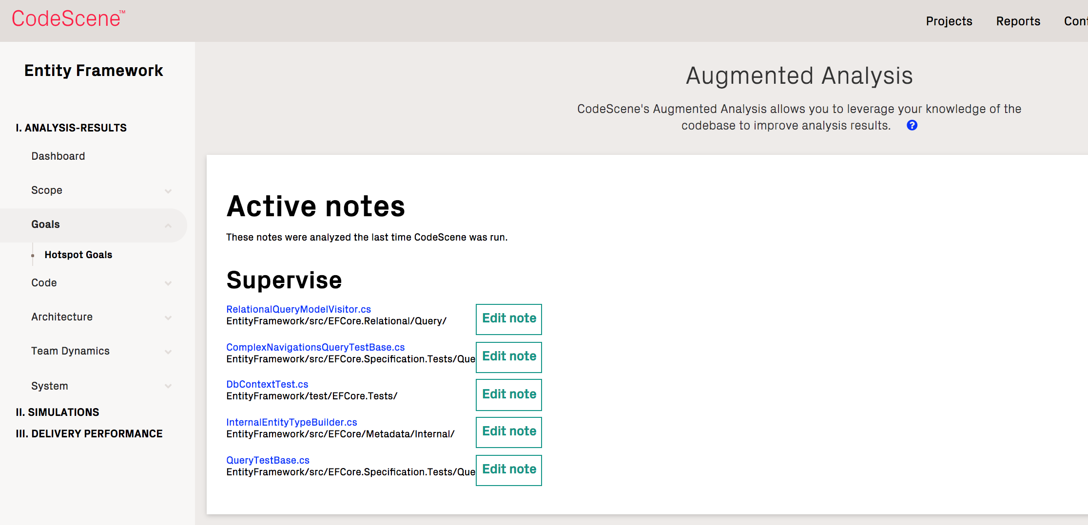 Manage your goals on their dashboard.