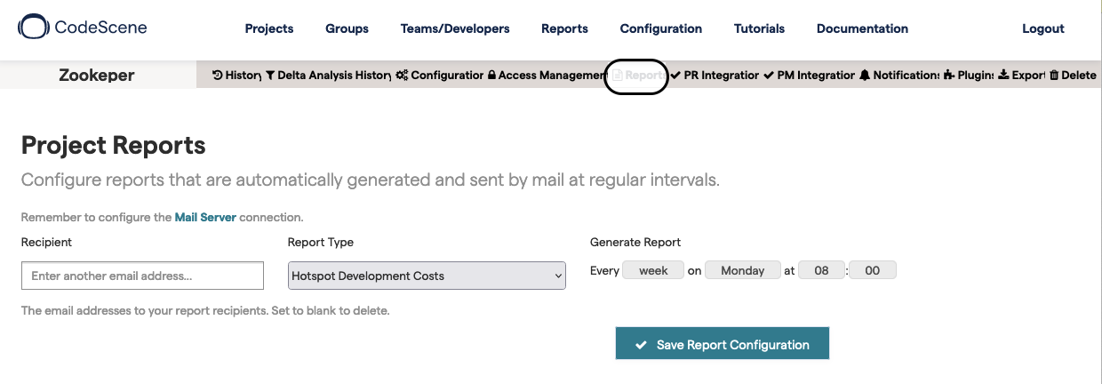 Custom-Reports Scheduled Request