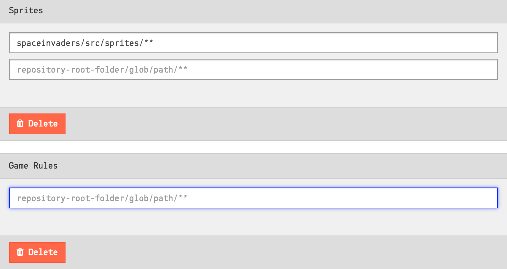 Configure architectural components