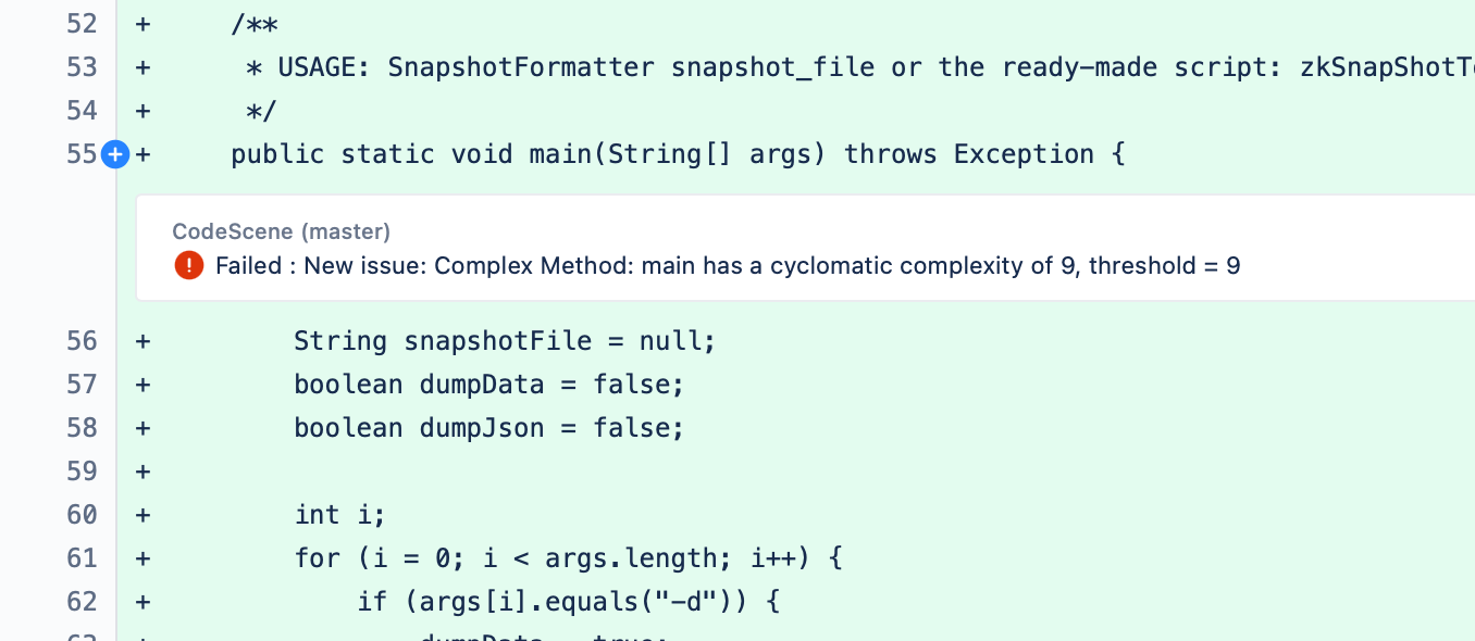 Bitbucket PR report file annotations