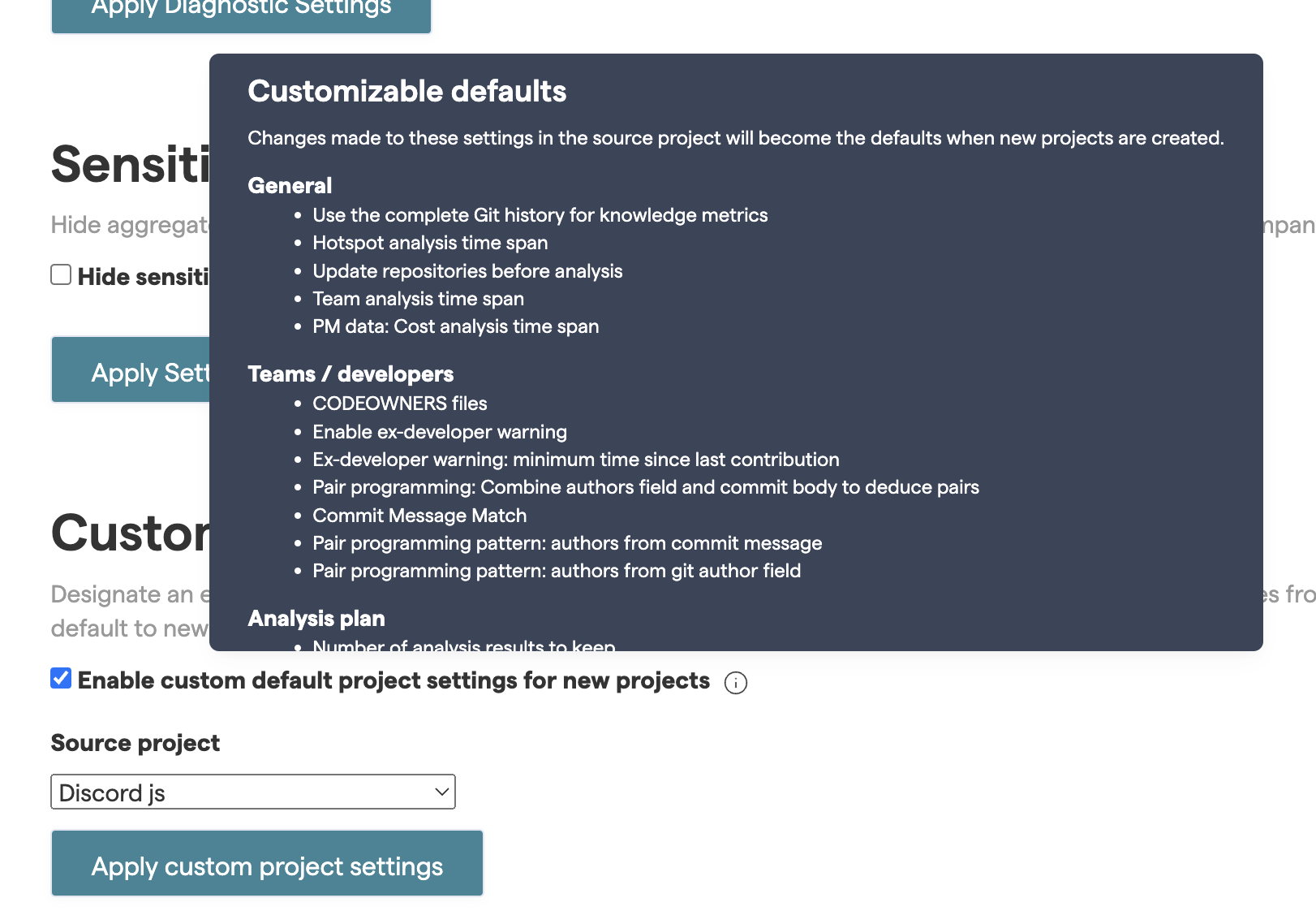 Project Configuration — CodeScene 7.0.1 Documentation