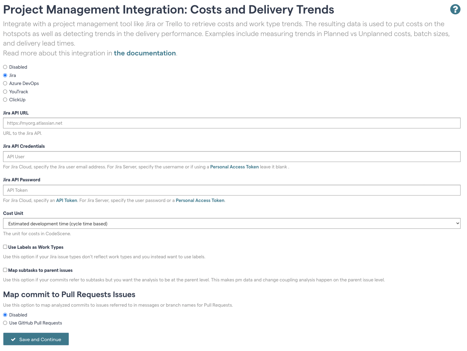 Start by selecting "Jira"
